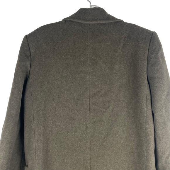 Talbots Wool Cashmere Silk Blend Long Coat Floor Length Green Size 1X - Picture 7 of 10
